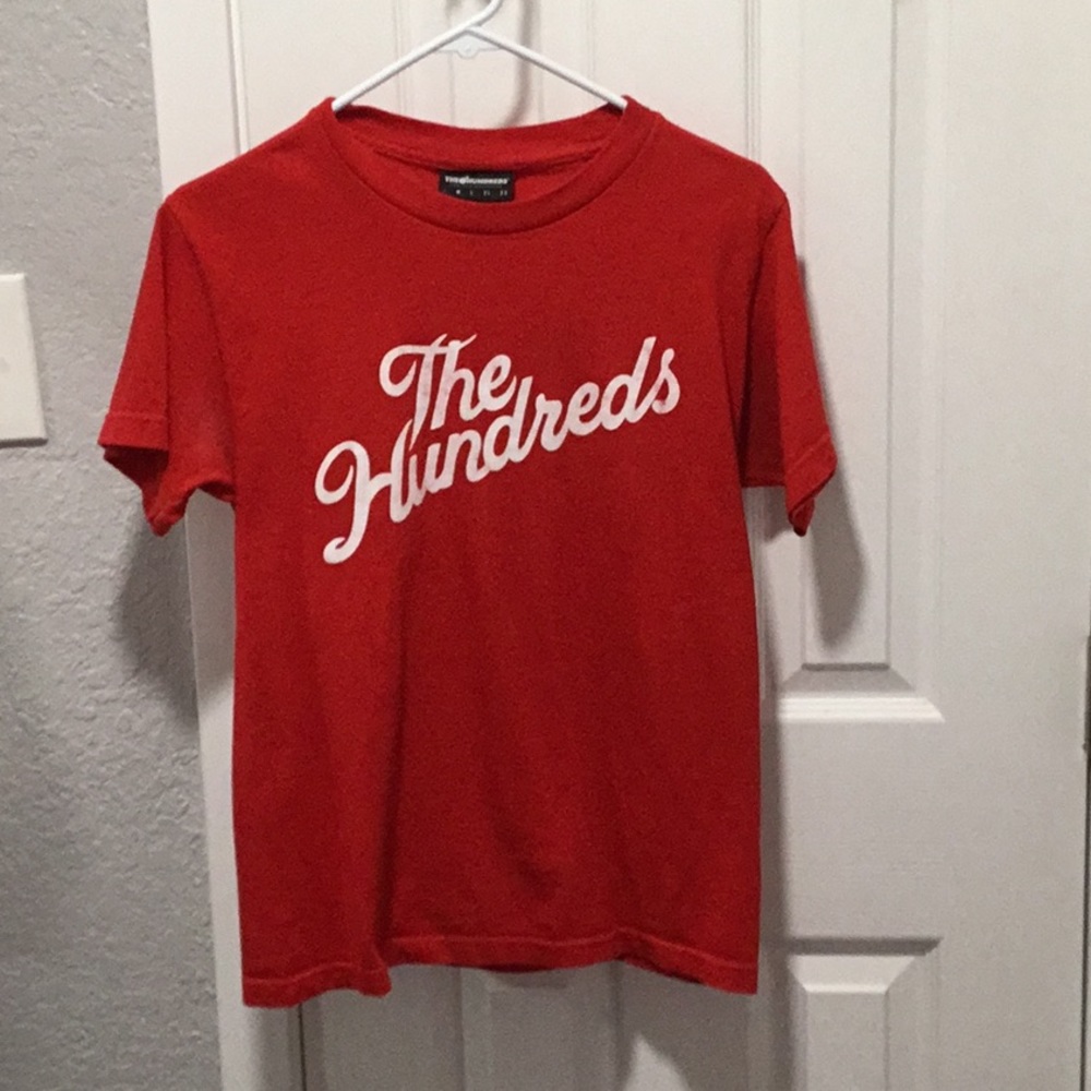 the hundreds all red , short sleeve , t-shirt